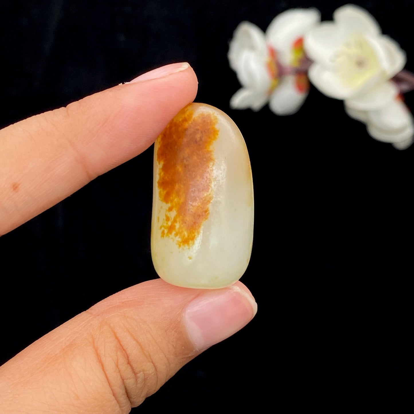 和田玉聚红皮籽料挂件(24g)
