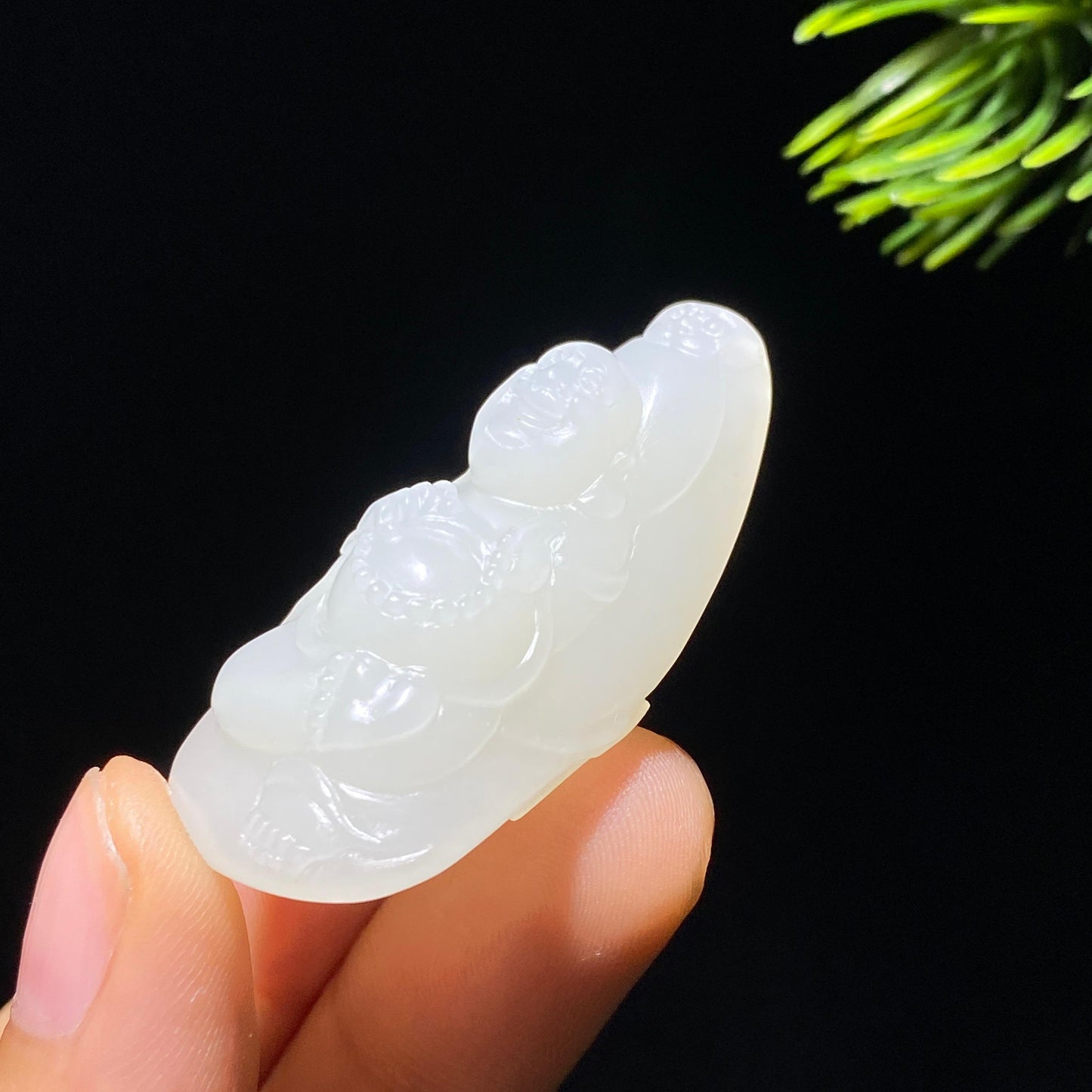和田玉籽料佛公(16.3g)