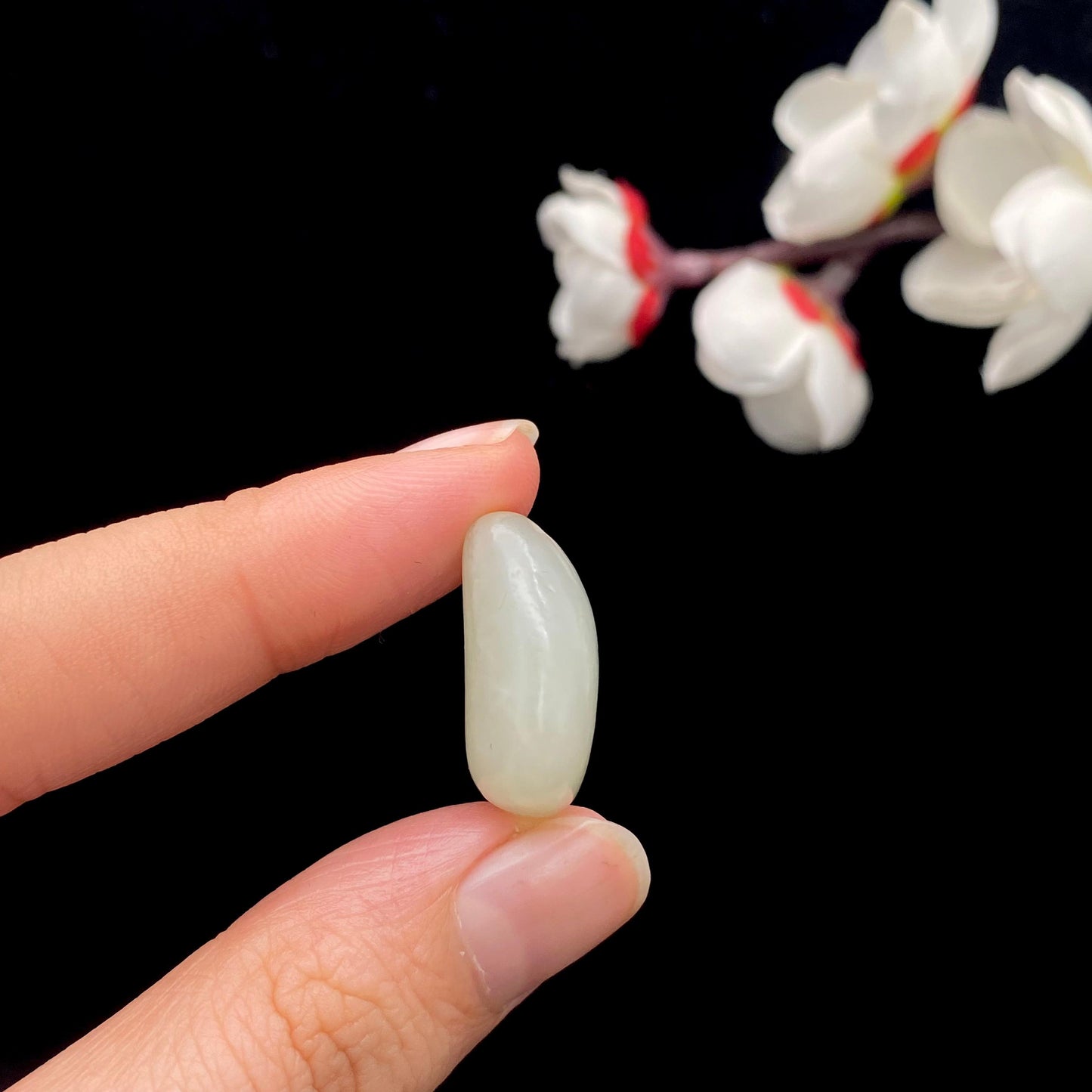 和田玉黑黄皮籽料戒面籽(5.5g)