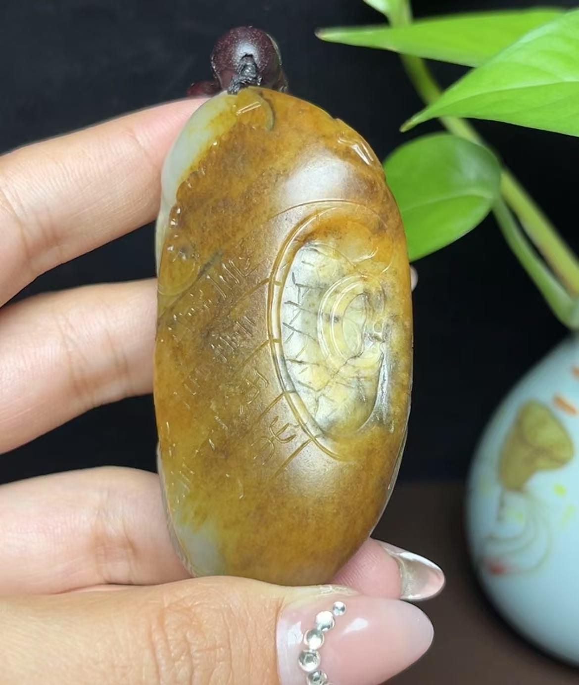 新疆和田玉籽料貔貅手把件(111.7g)