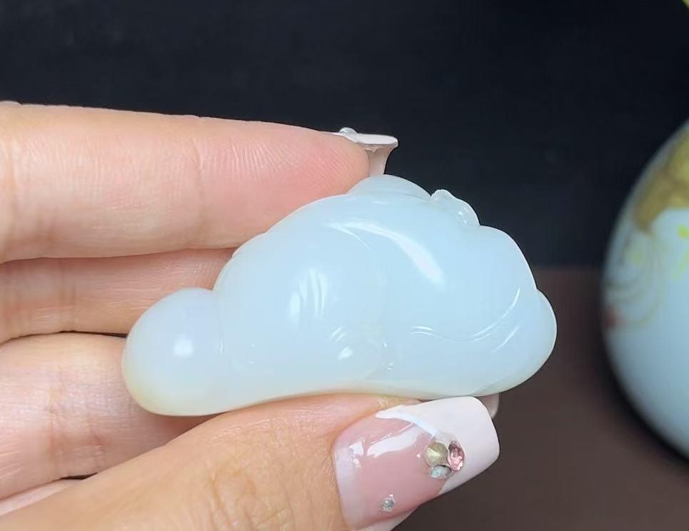 和田羊脂玉福娃送财(36.2g)