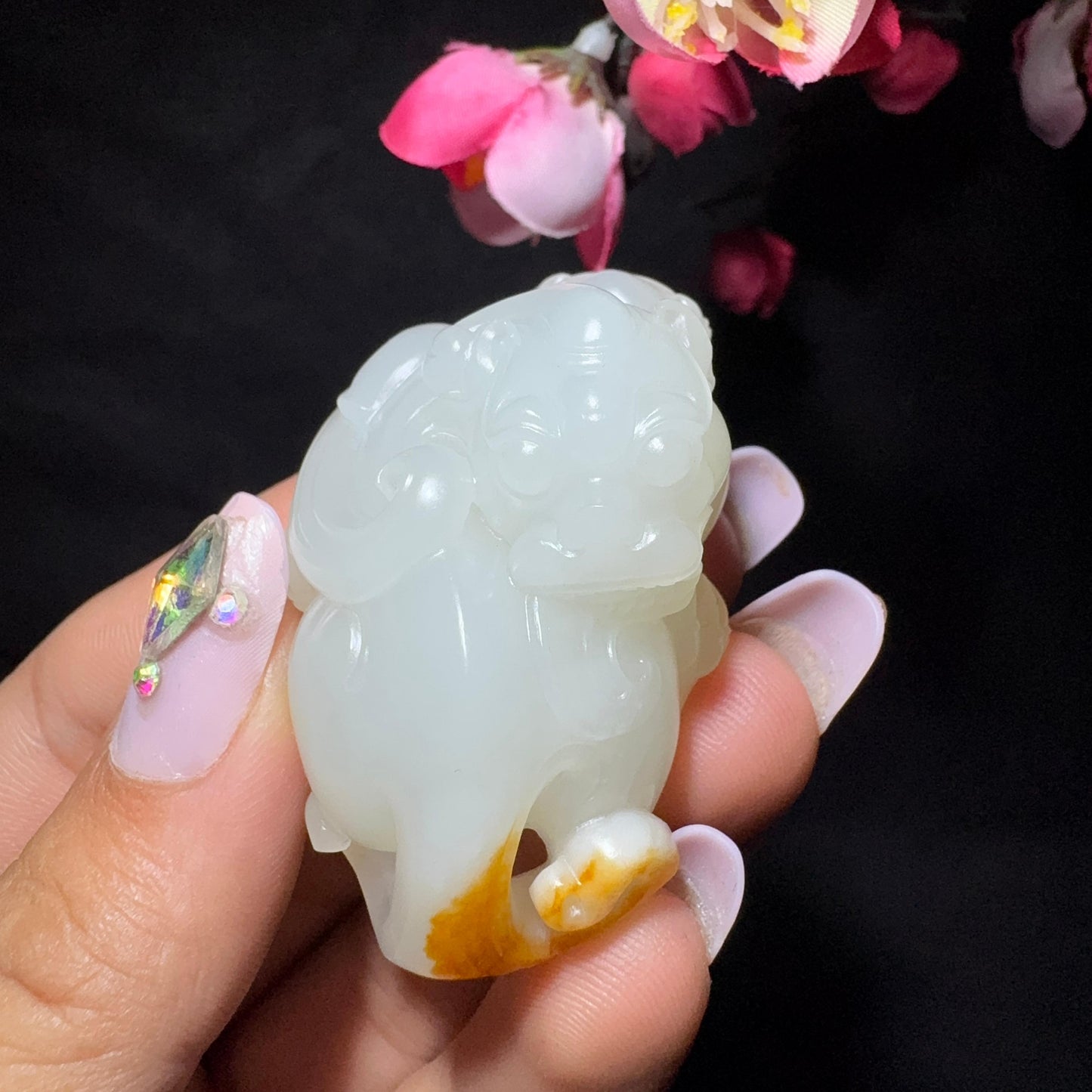 和田玉籽料挂件貔貅挂件(43.5g)