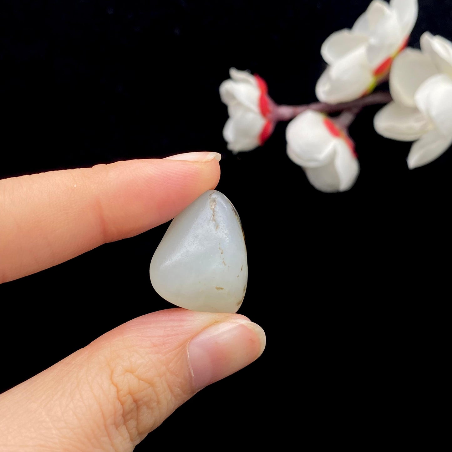 和田玉黑黄籽料戒面籽(5.5g)
