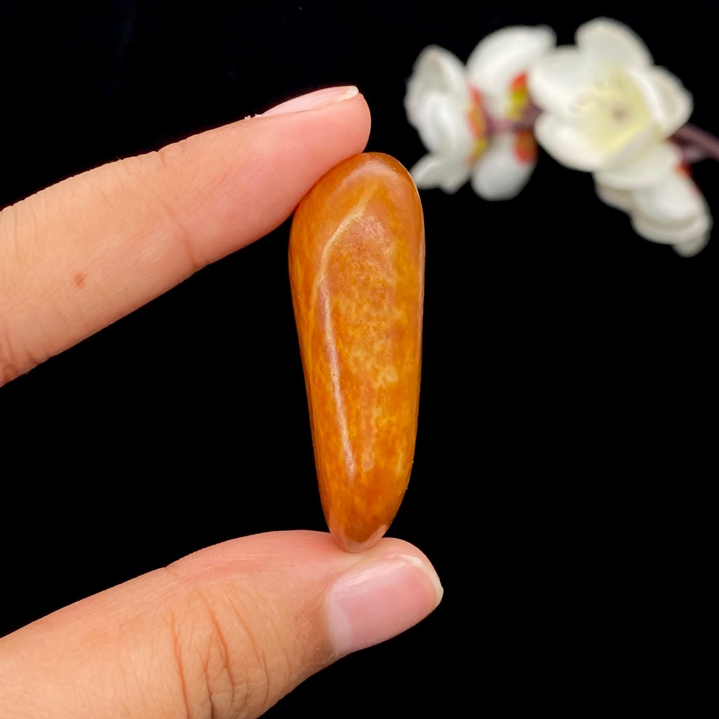 和田玉红沁皮籽料原石(22.9g)