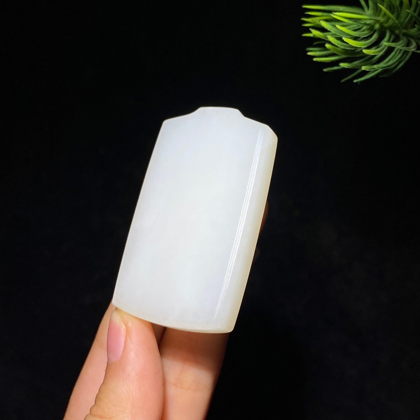 和田玉白玉无事牌(39.1g)