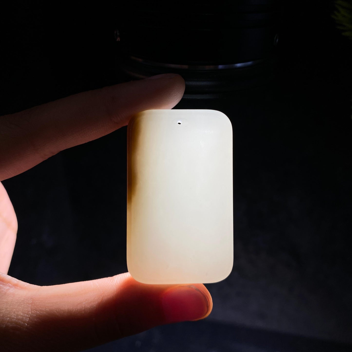 和田玉糖白玉无事牌(34.2g)
