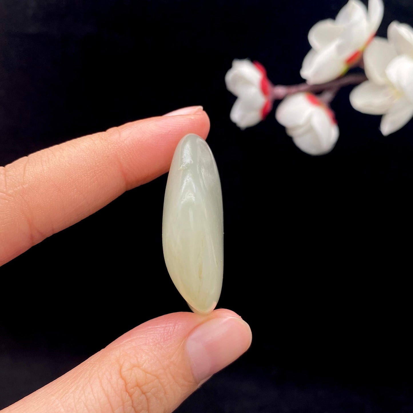 和田玉青白玉籽料原石(19.3g)