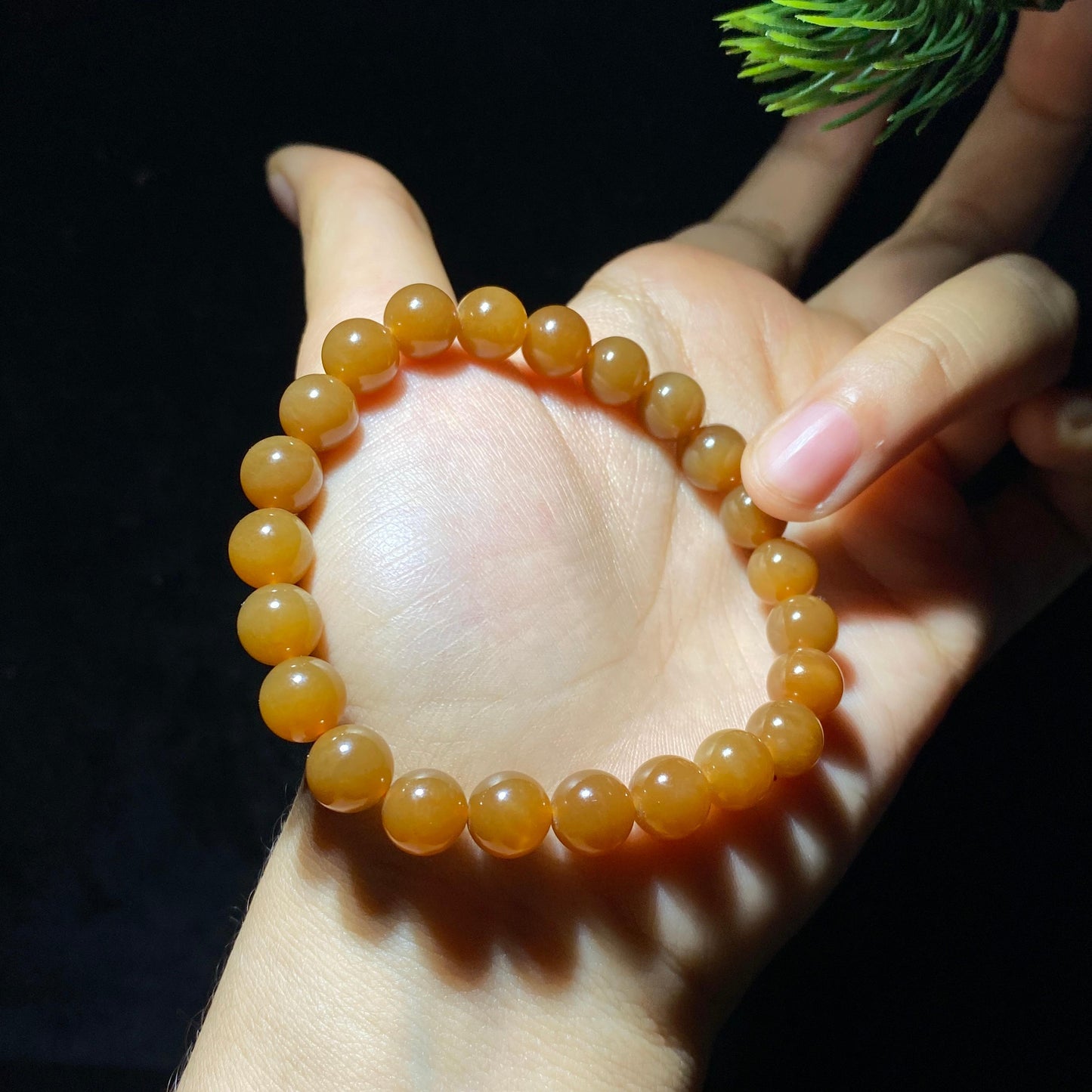 和田玉且末全糖圆珠手串(18.0g)