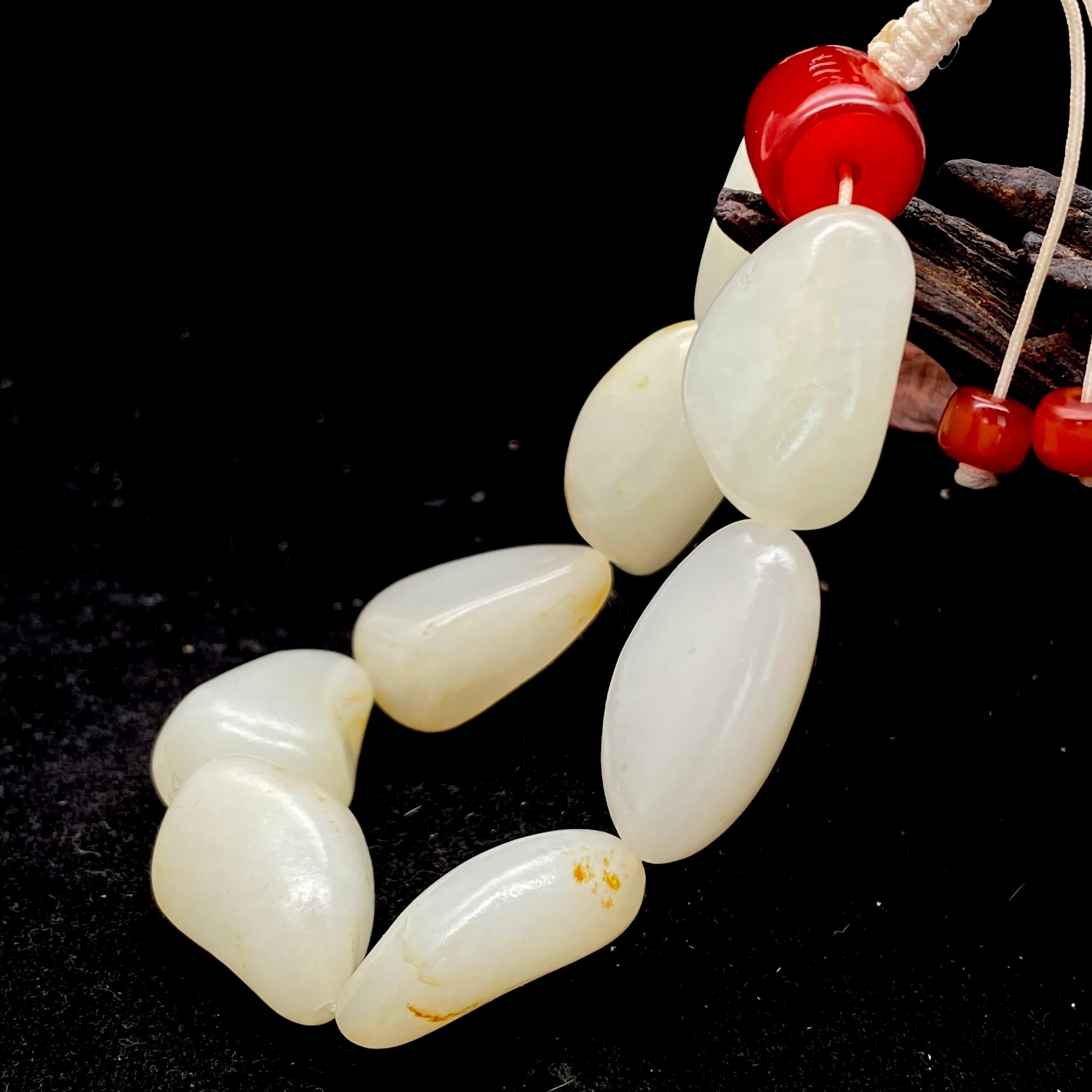 和田玉黄皮【精品手串】(62.4g)