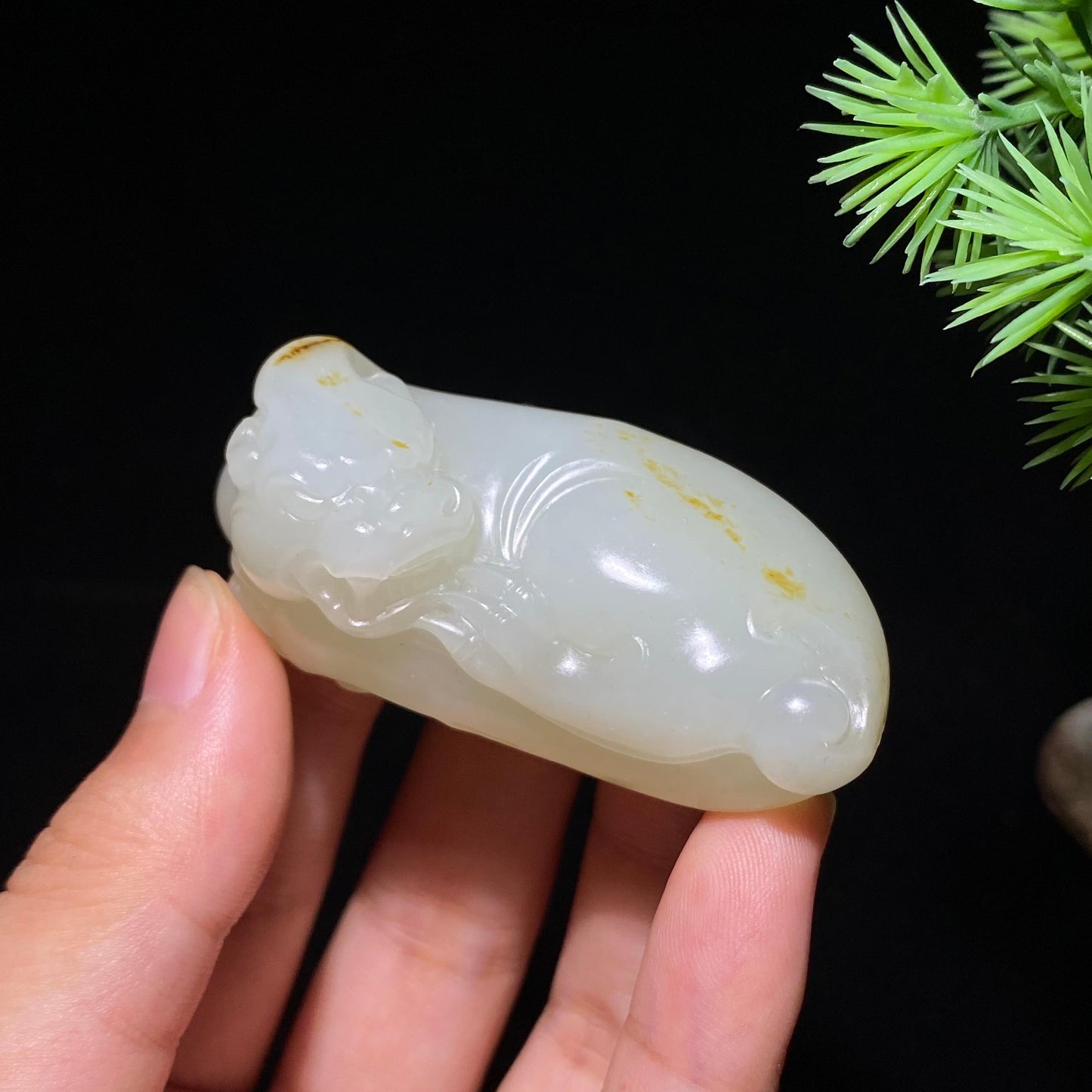 和田玉籽料貔貅(54.7g)