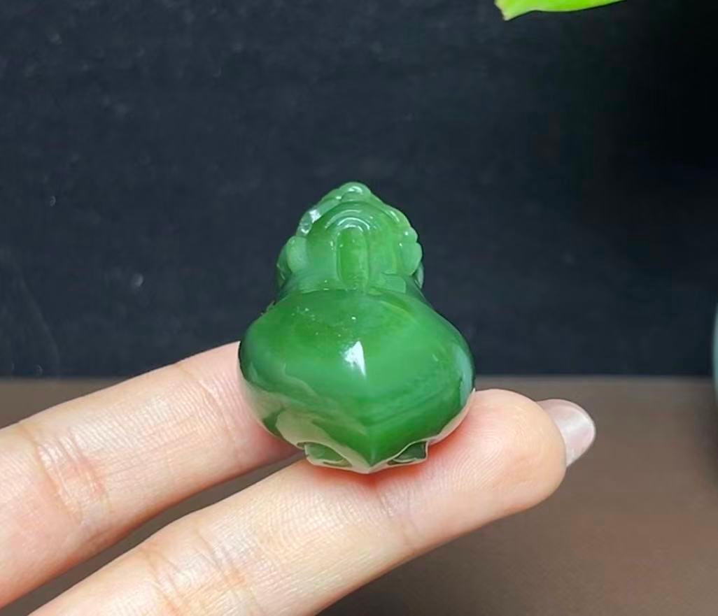 和田玉碧玉貔貅(37.2g)