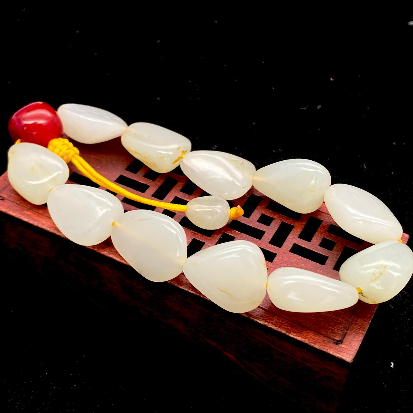 和田玉-白玉【精品手串】(48.1g)