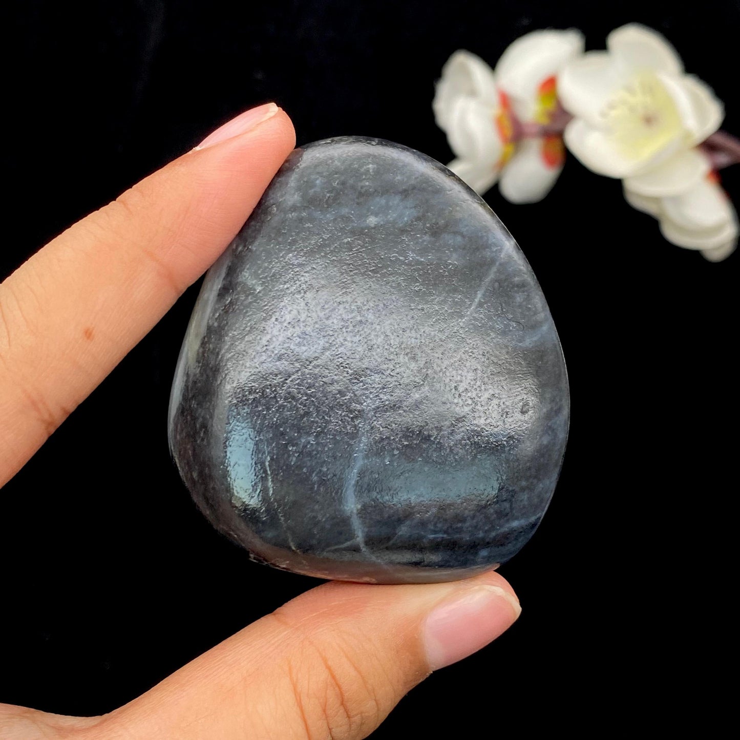 和田玉青花籽料原石(76.3g)