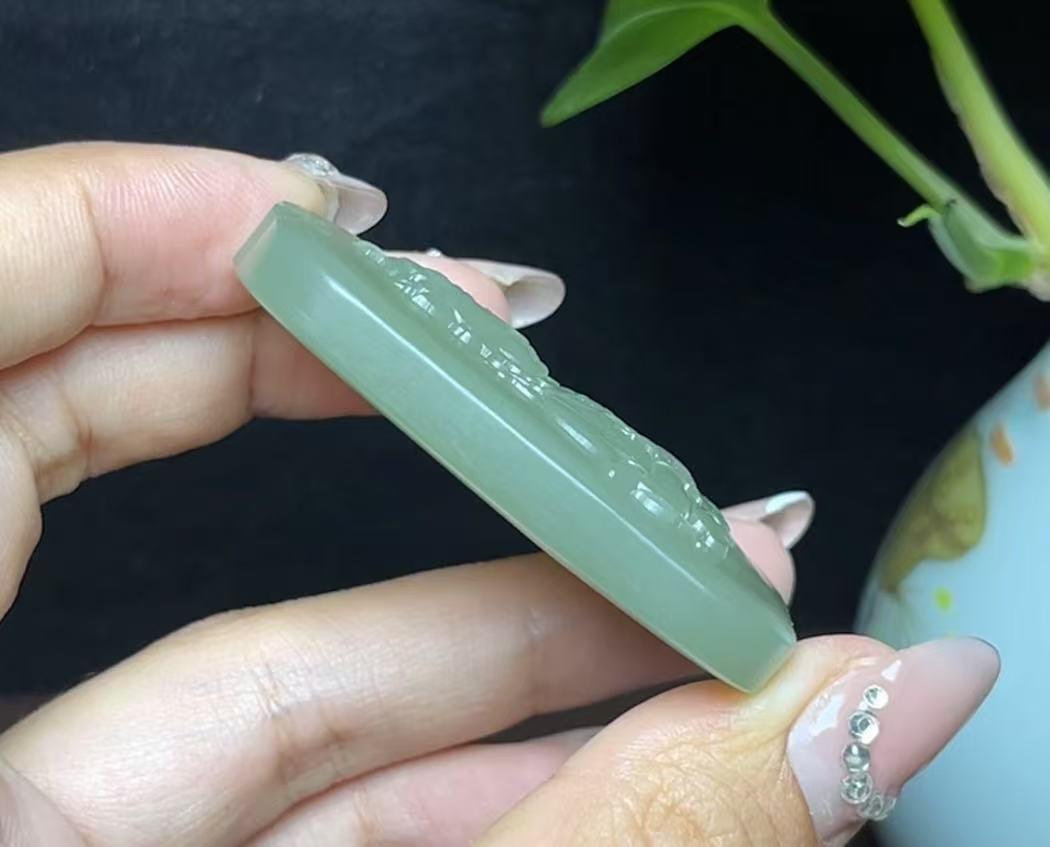 和田玉晴水观音(38.9g)