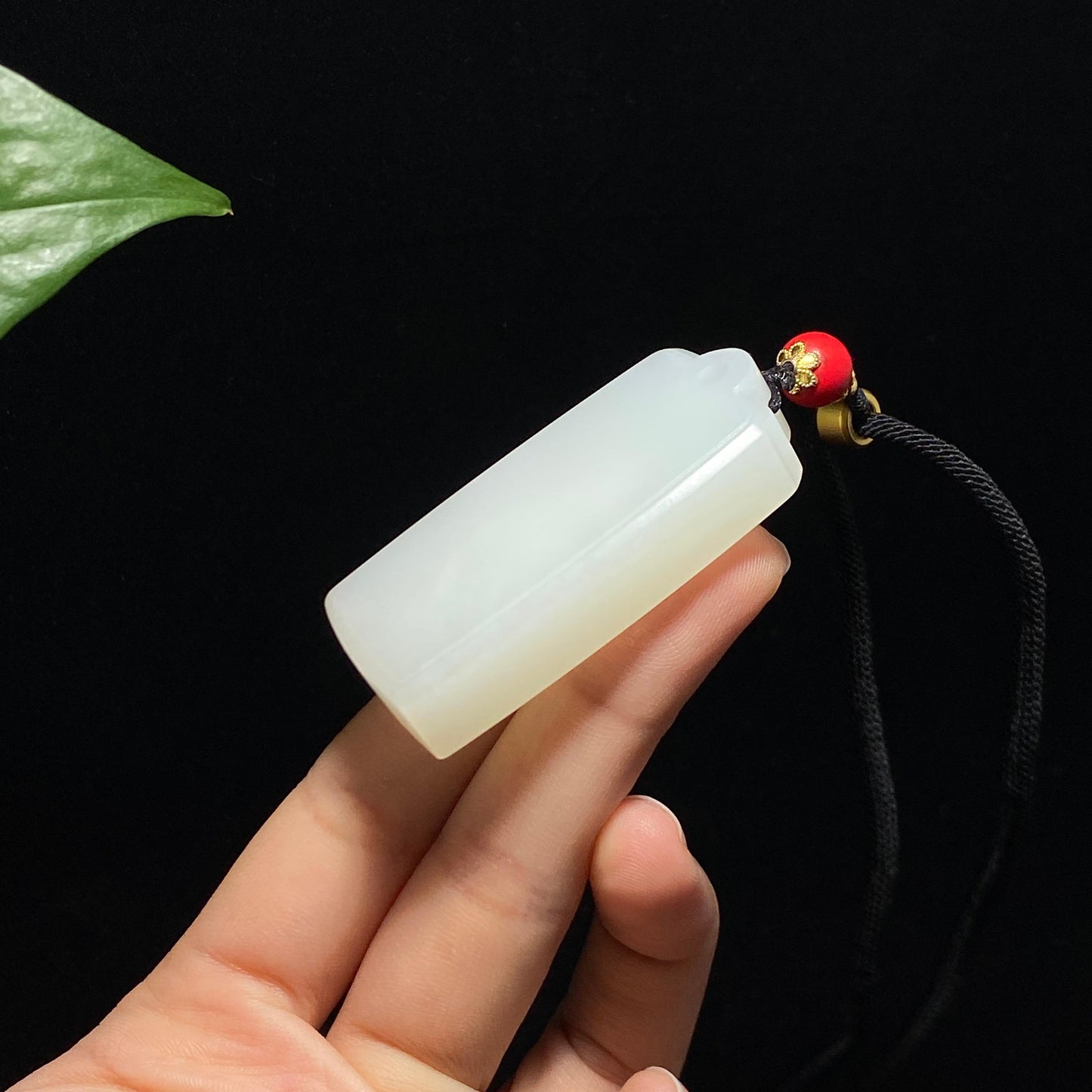 高品质和玉羊脂白玉平安无事牌(45.3g)