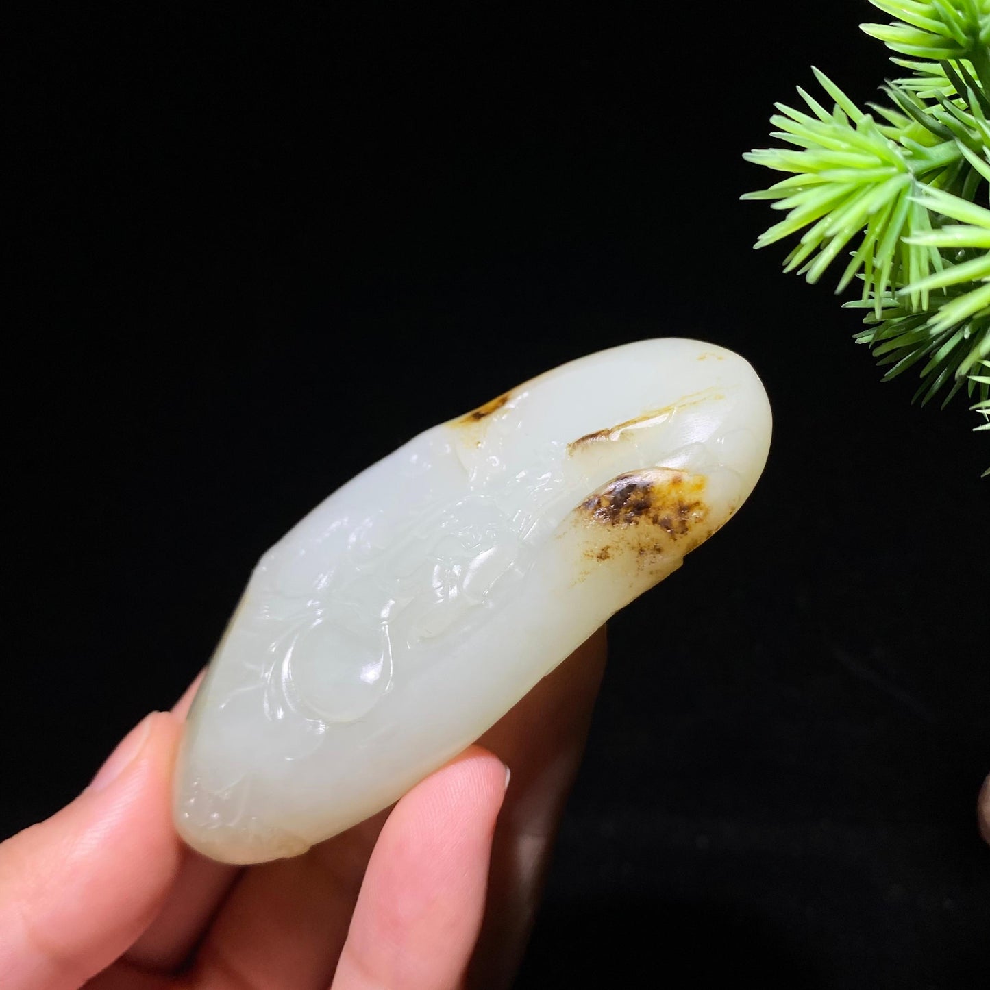 和田玉籽料观音(75.5g)