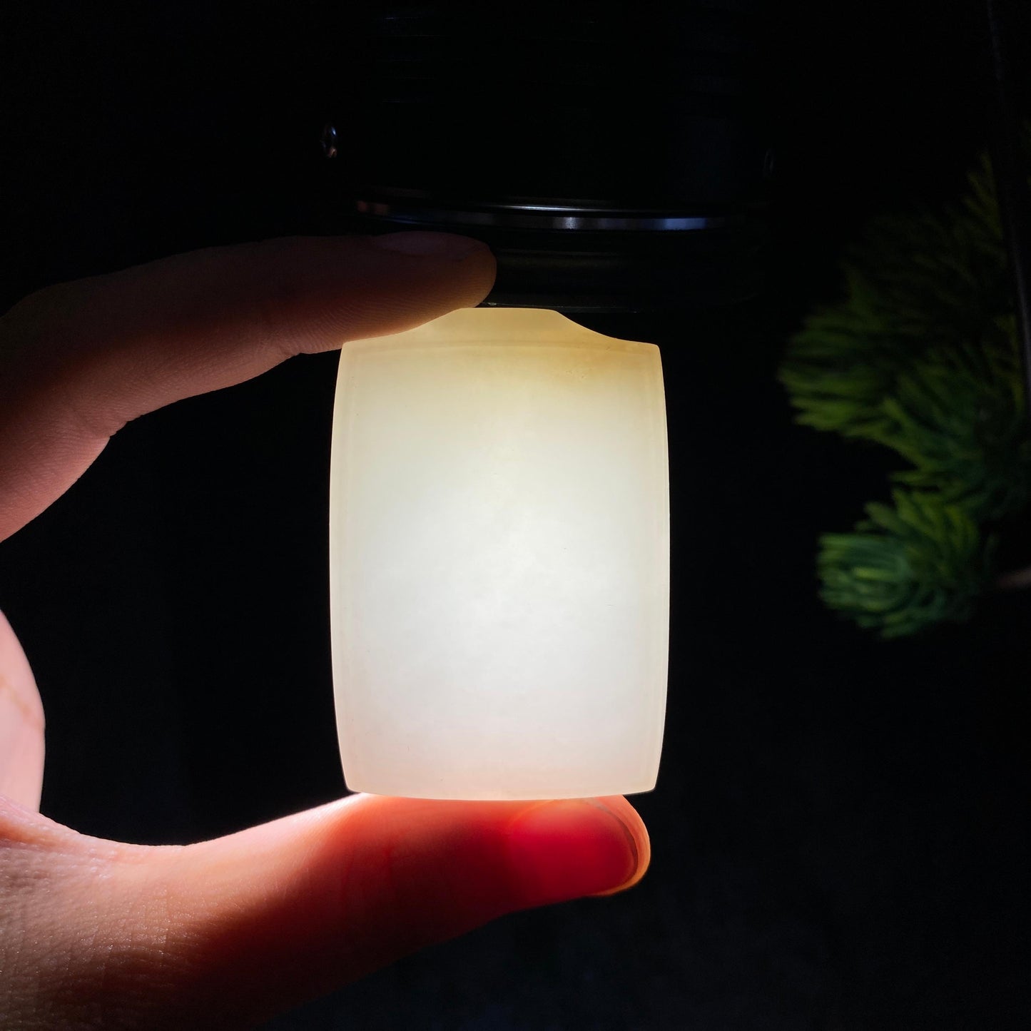 和田玉糖白玉无事牌(40.1g)