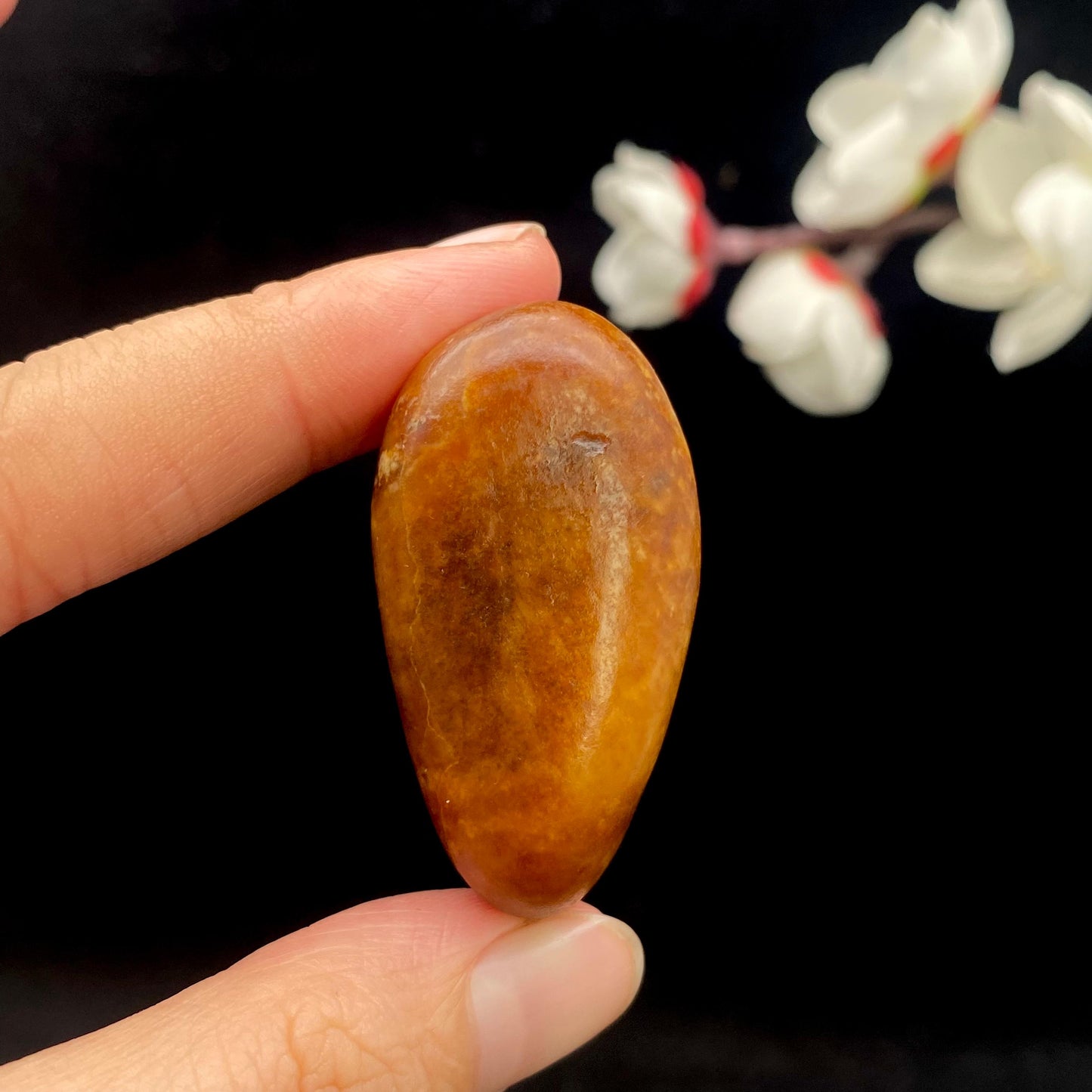 和田玉红沁皮籽料原石(39.4g)