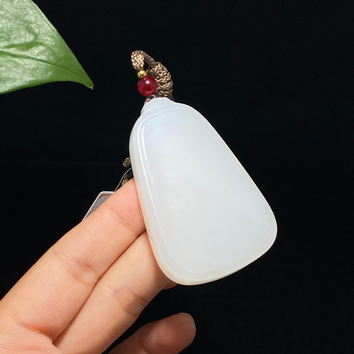 高品质和田白玉平安无事牌(42.7g)