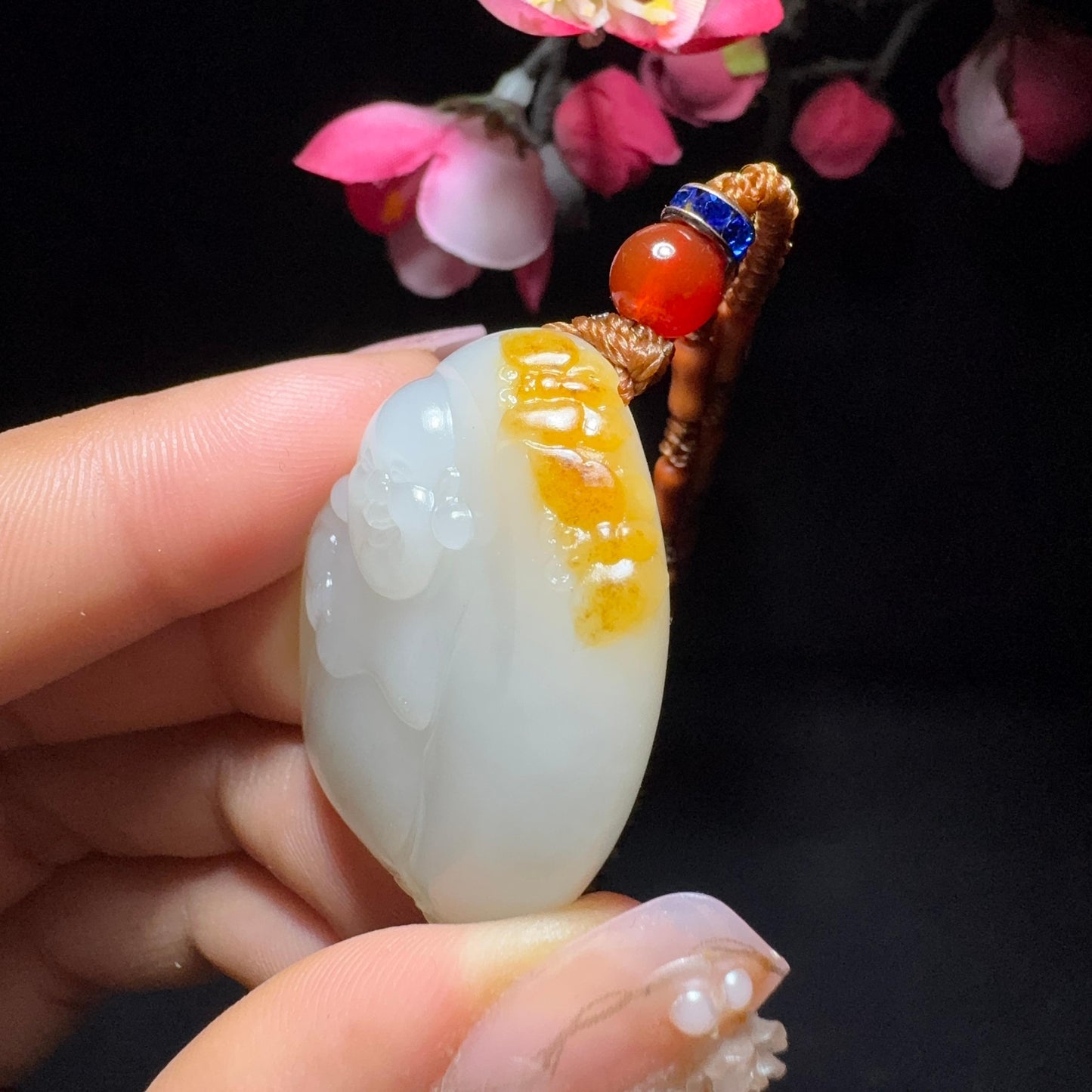 和田玉籽料挂件佛公(24.1g)