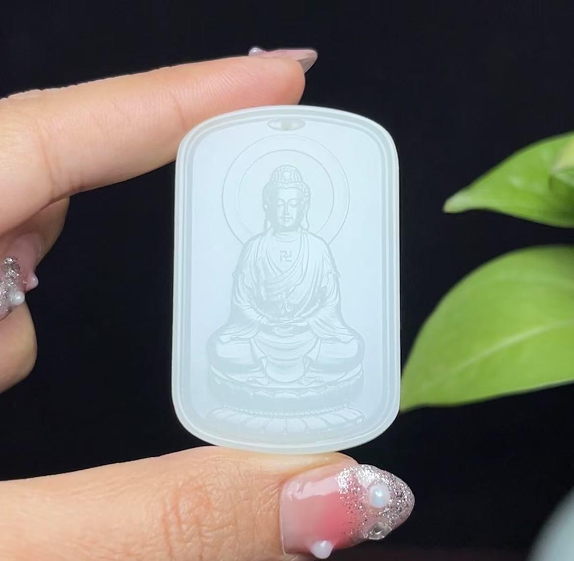 和田羊脂玉大日如来（28.4g） – 厚德载玉