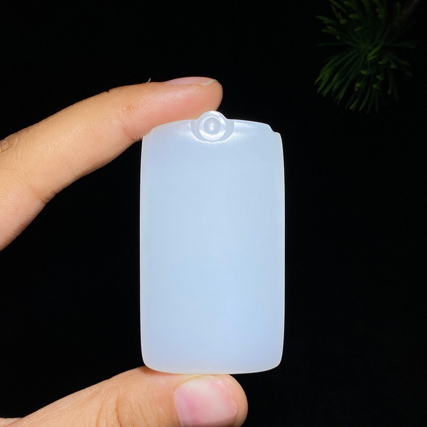 和田玉羊脂白玉无相菩萨(38.7g)