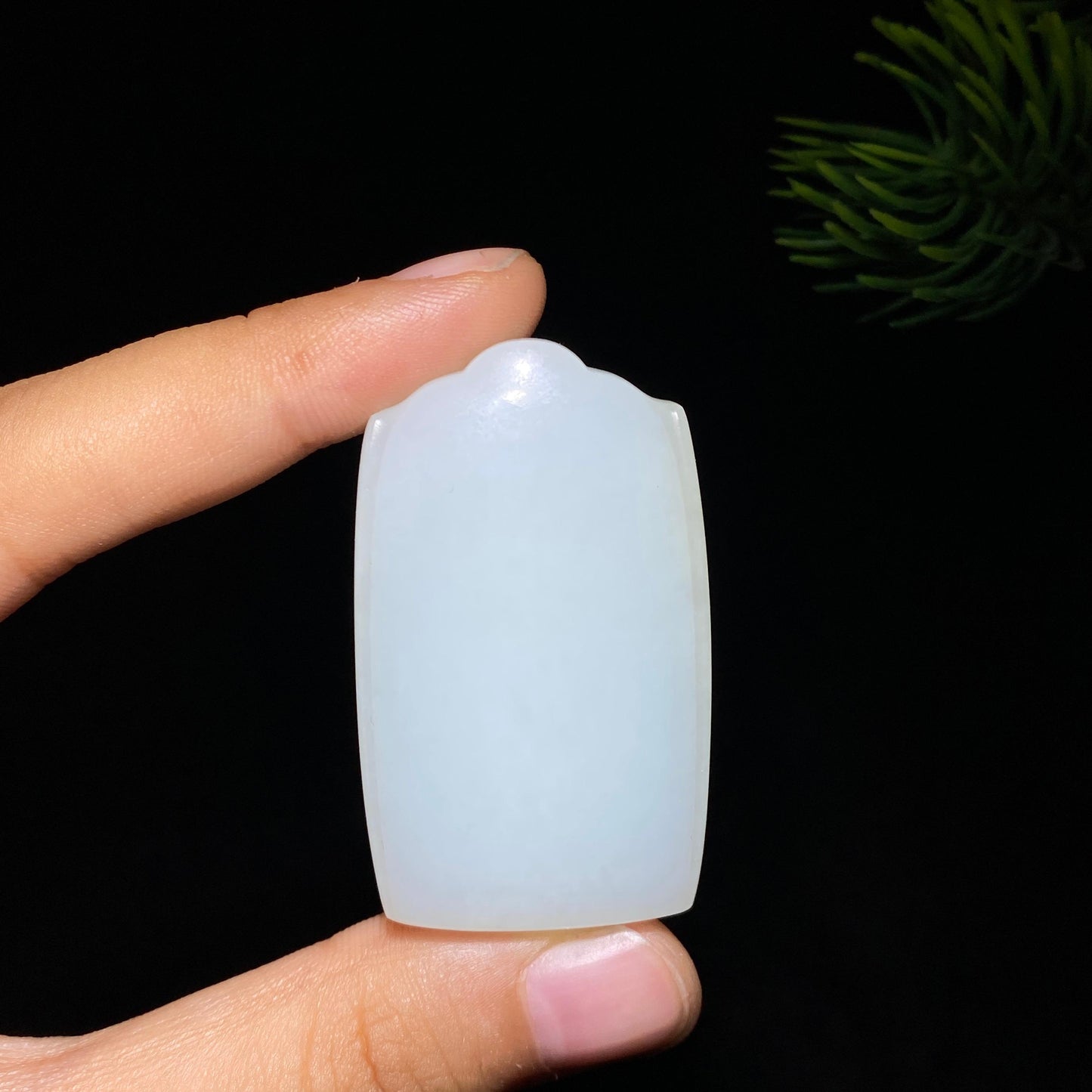 和田玉白玉无事牌(32.1g)