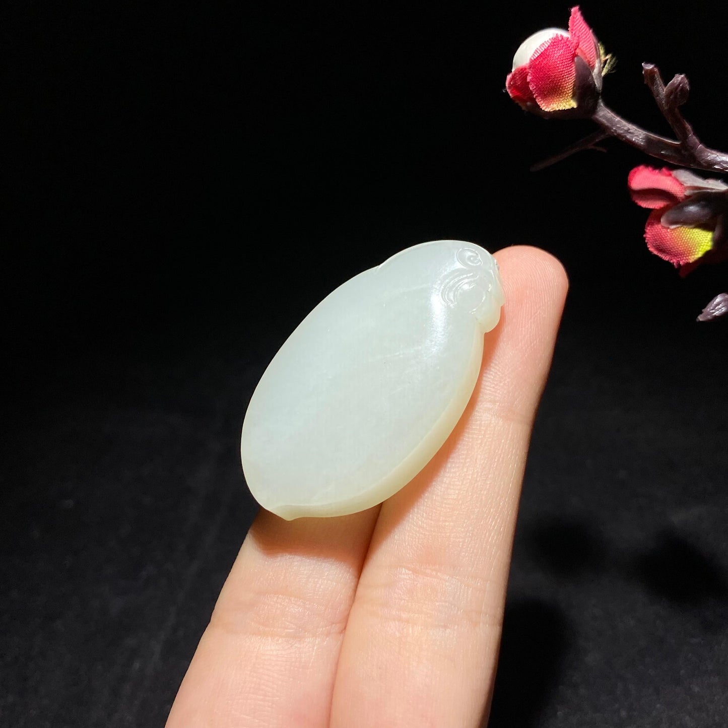 和田山料白玉观音挂件(19.8g)