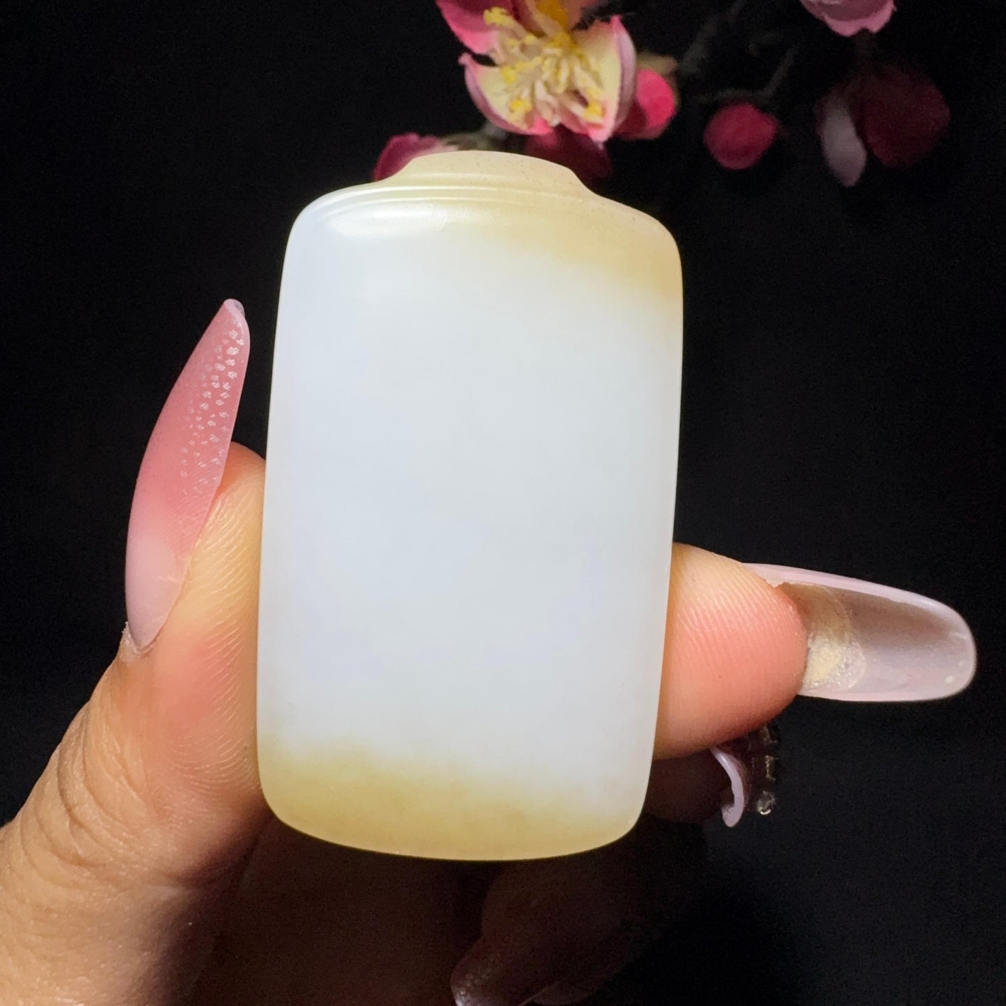 和田玉糖白玉平安牌(31.5g)