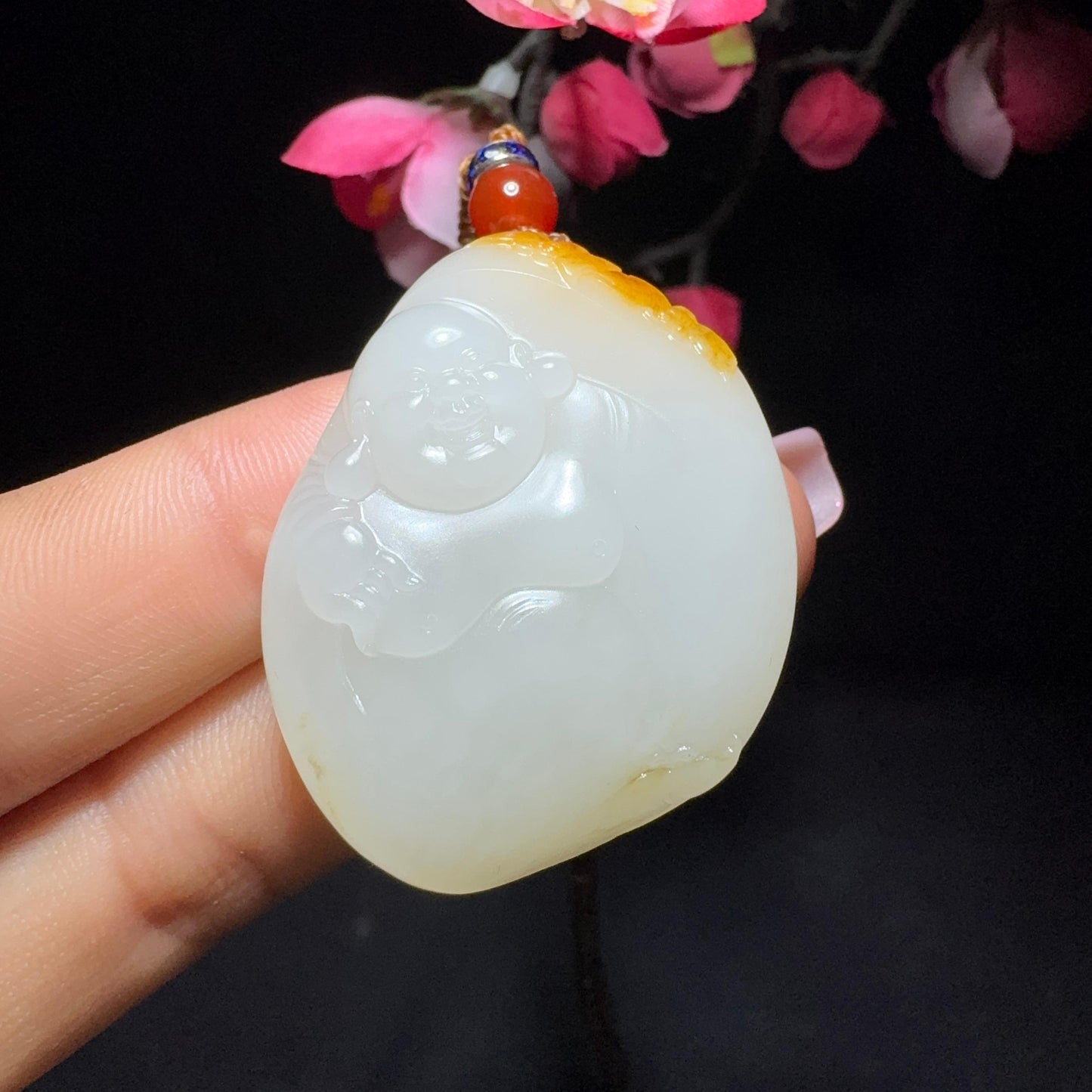 和田玉籽料挂件佛公(24.1g)