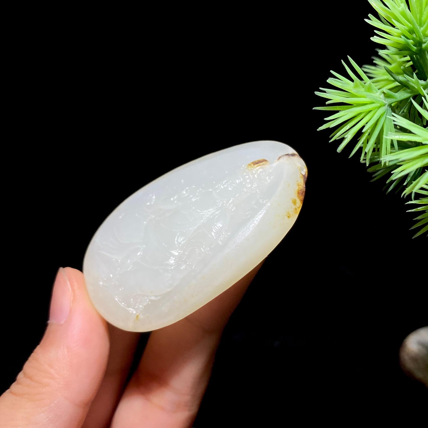 和田玉籽料观音(31.5g)