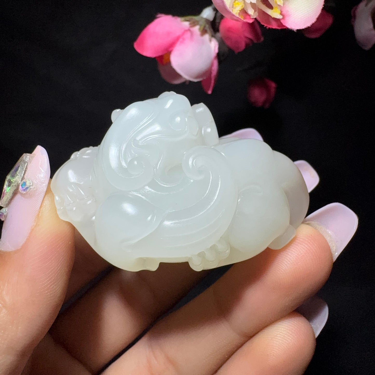 和田玉籽料挂件貔貅挂件(43.5g)