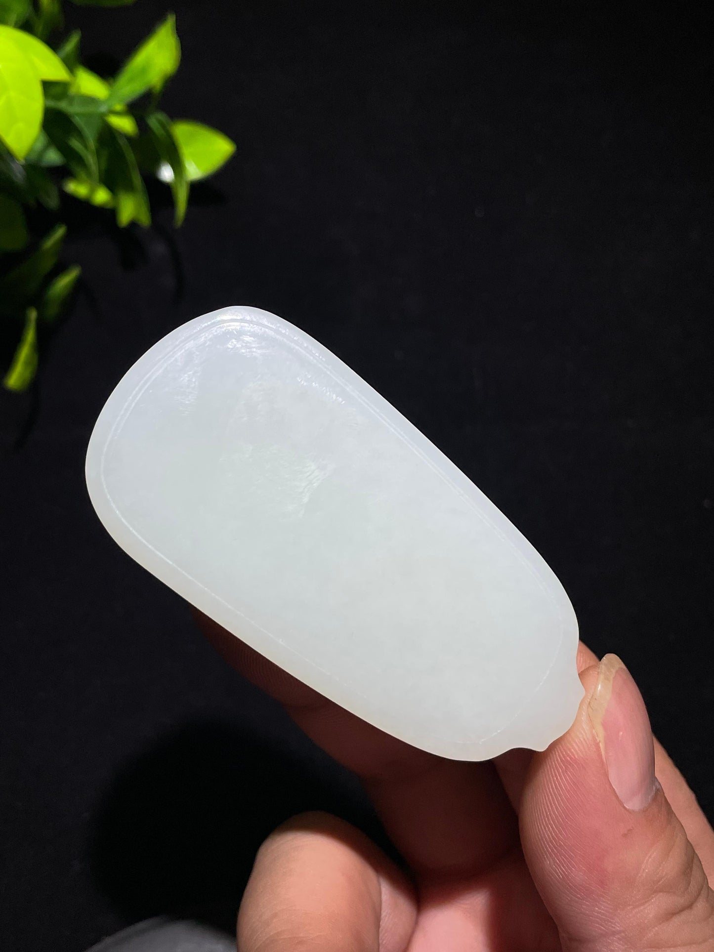 和田羊脂玉无事牌(61.5g)