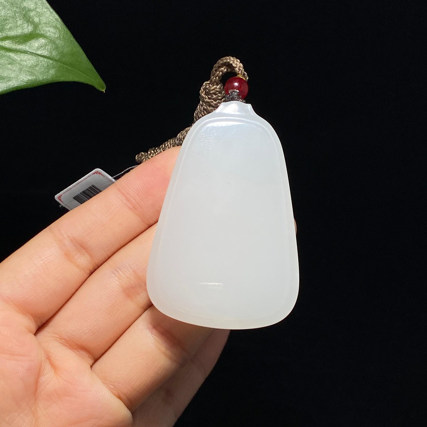 高品质和田白玉平安无事牌(42.7g)