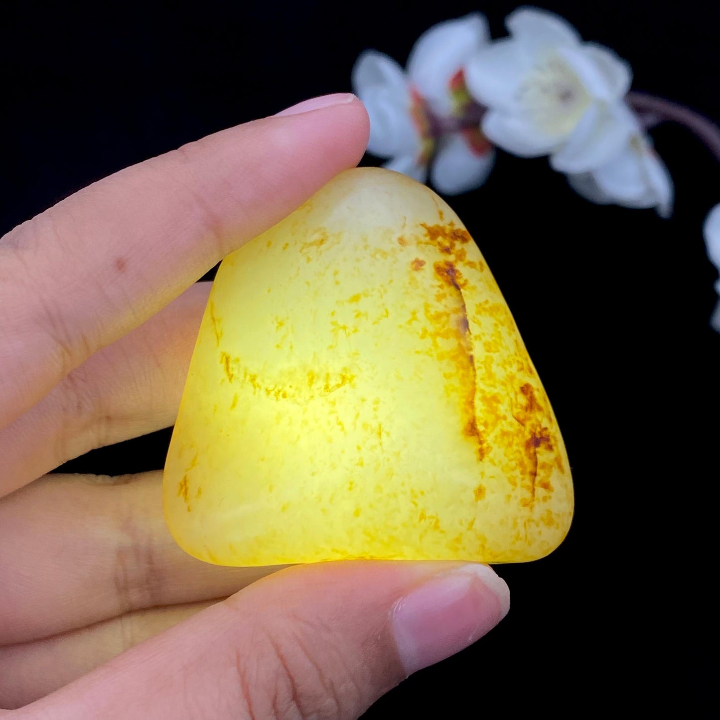和田玉洒金皮籽料男士挂件(54.6g)