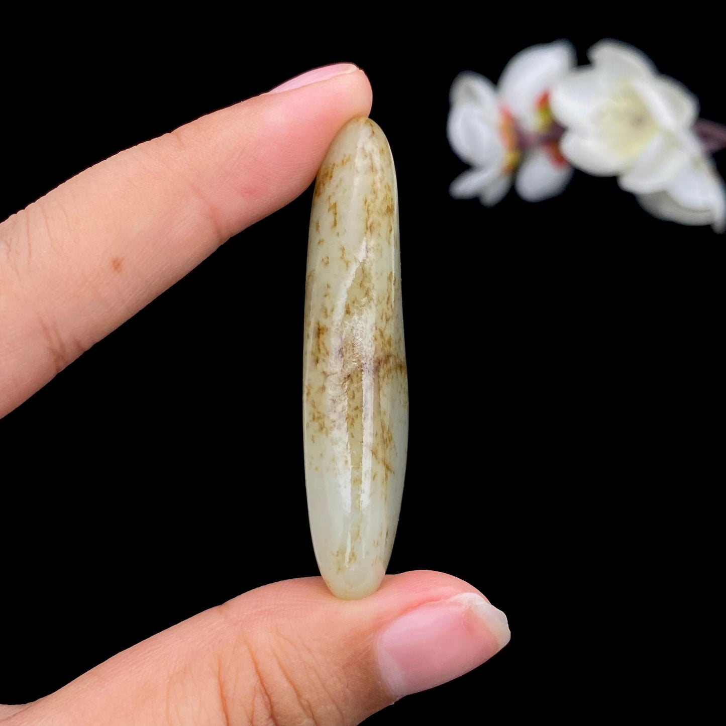 和田玉洒金皮籽料挂件(19.2g)