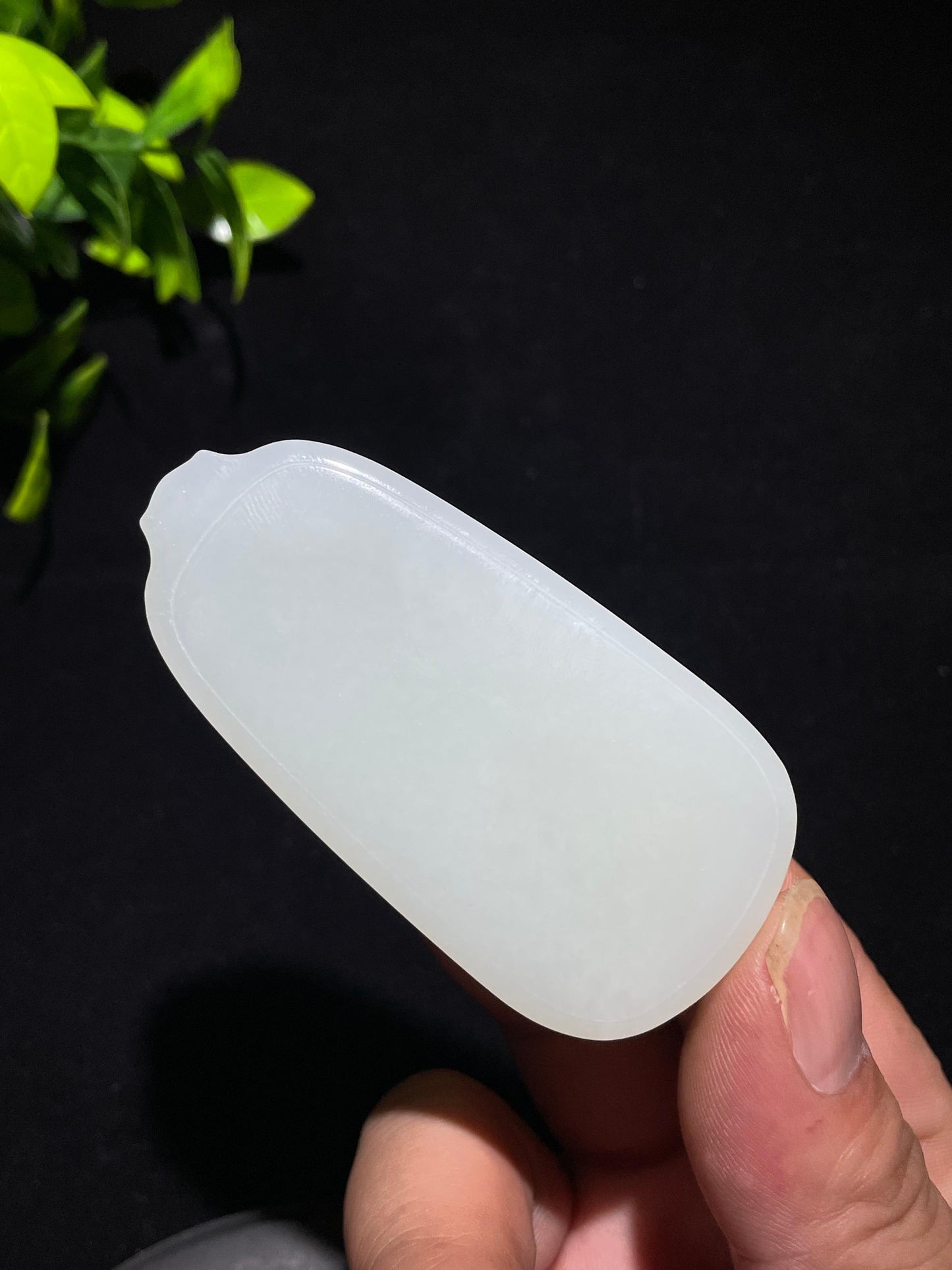 和田羊脂玉无事牌(61.5g)