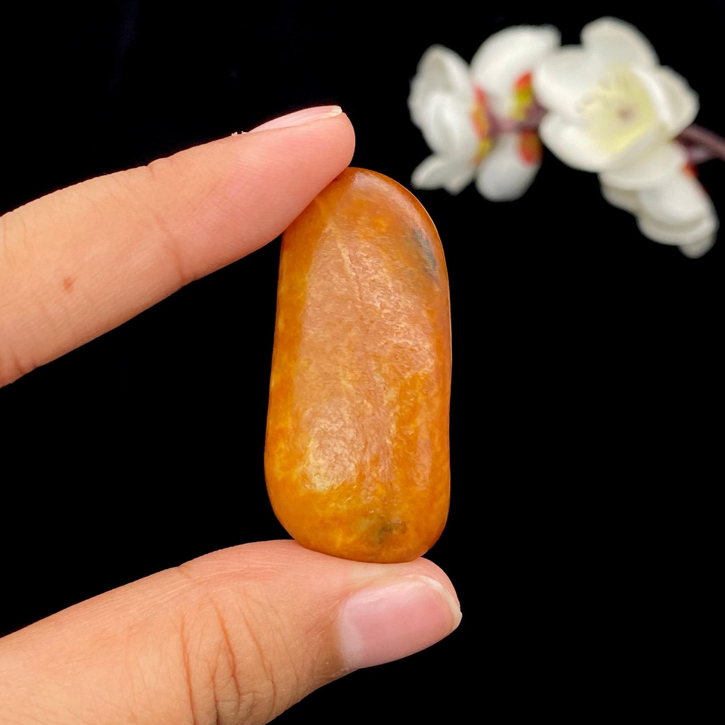 和田玉红沁皮籽料原石(22.9g)