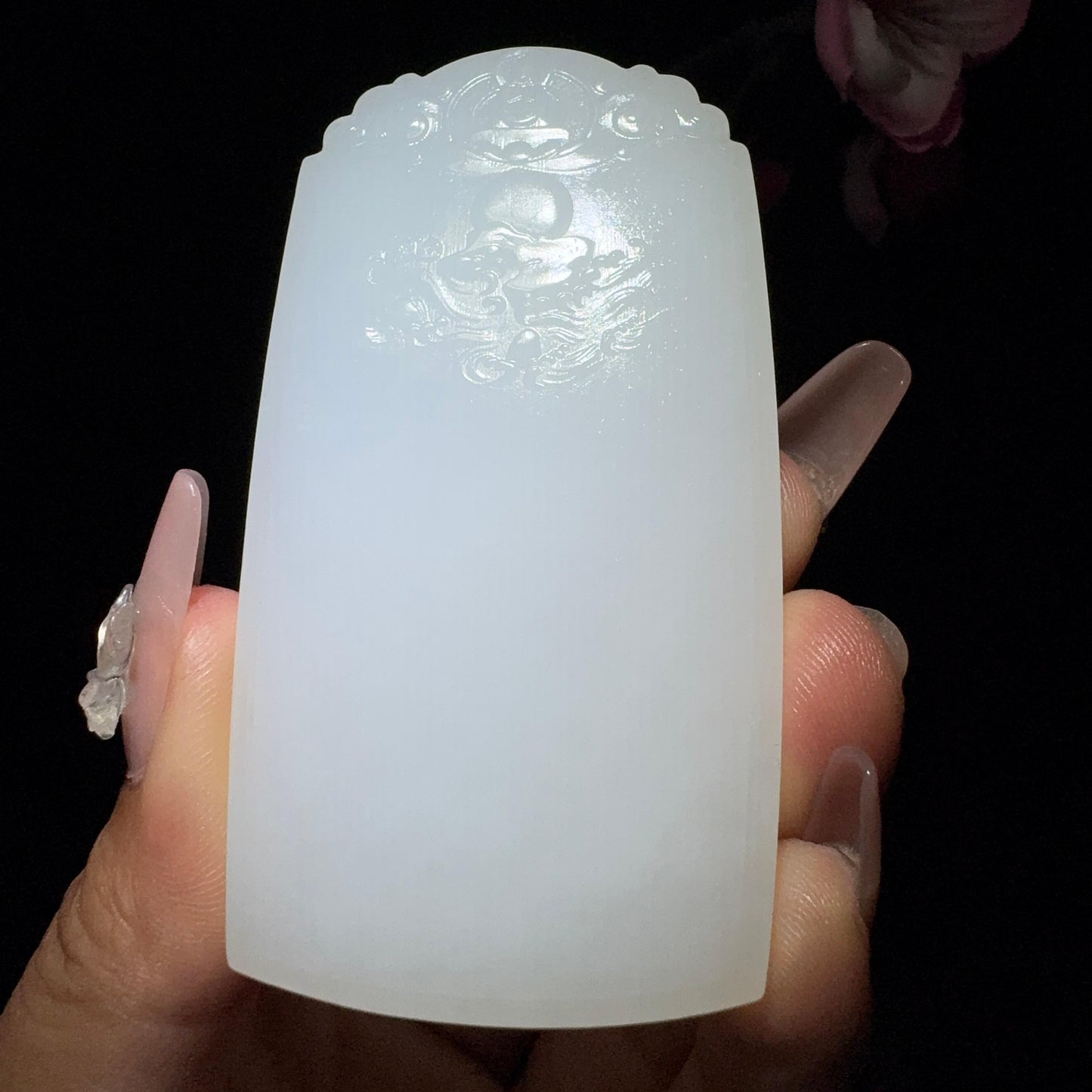 和田玉白玉挂件大日如来(72.3g)