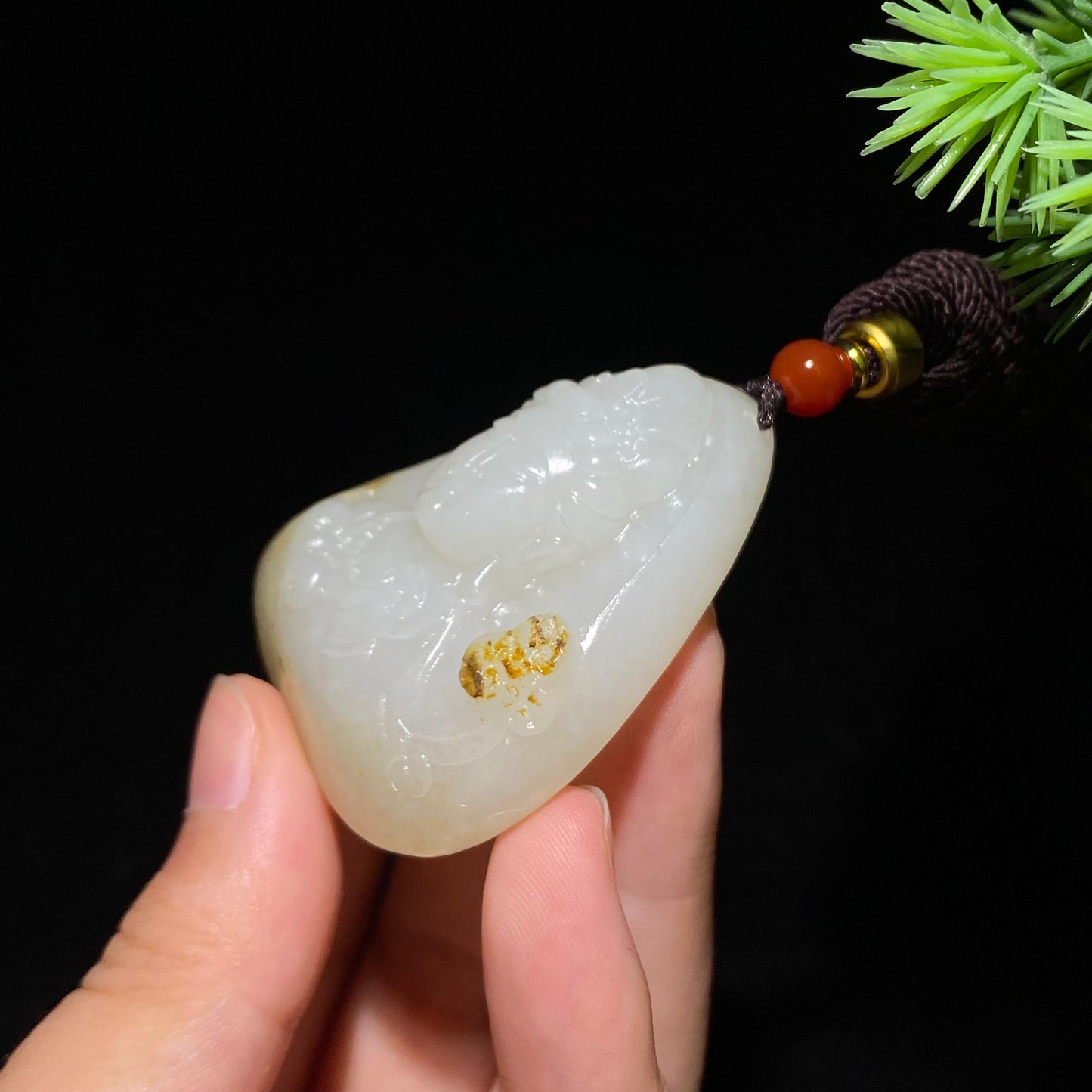 和田玉籽料观音(46.3g)