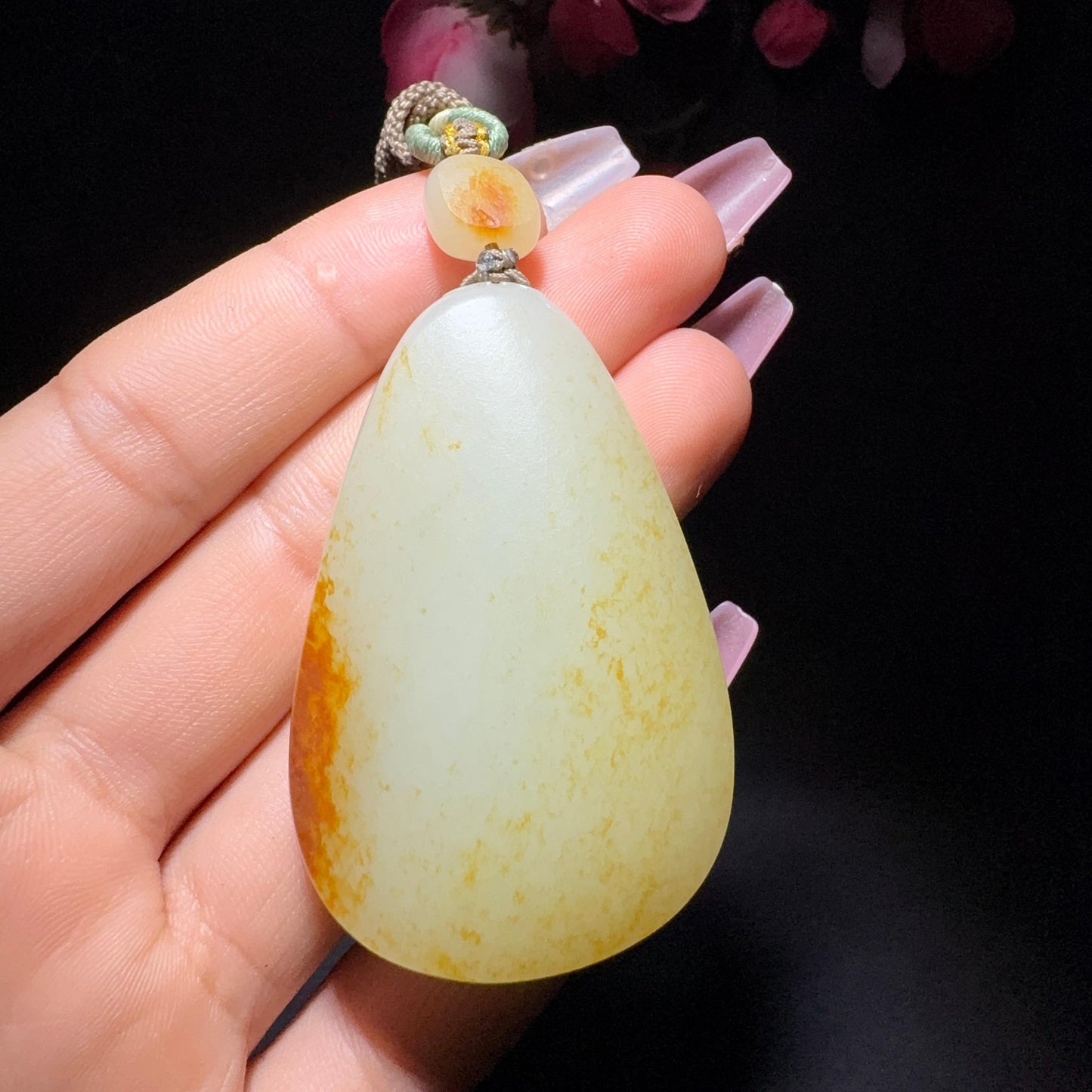 和田玉籽料平安牌挂件(47.2g)