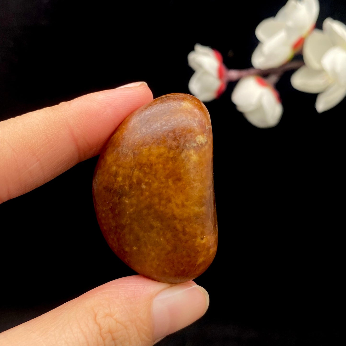 和田玉红沁皮籽料原石(39.4g)
