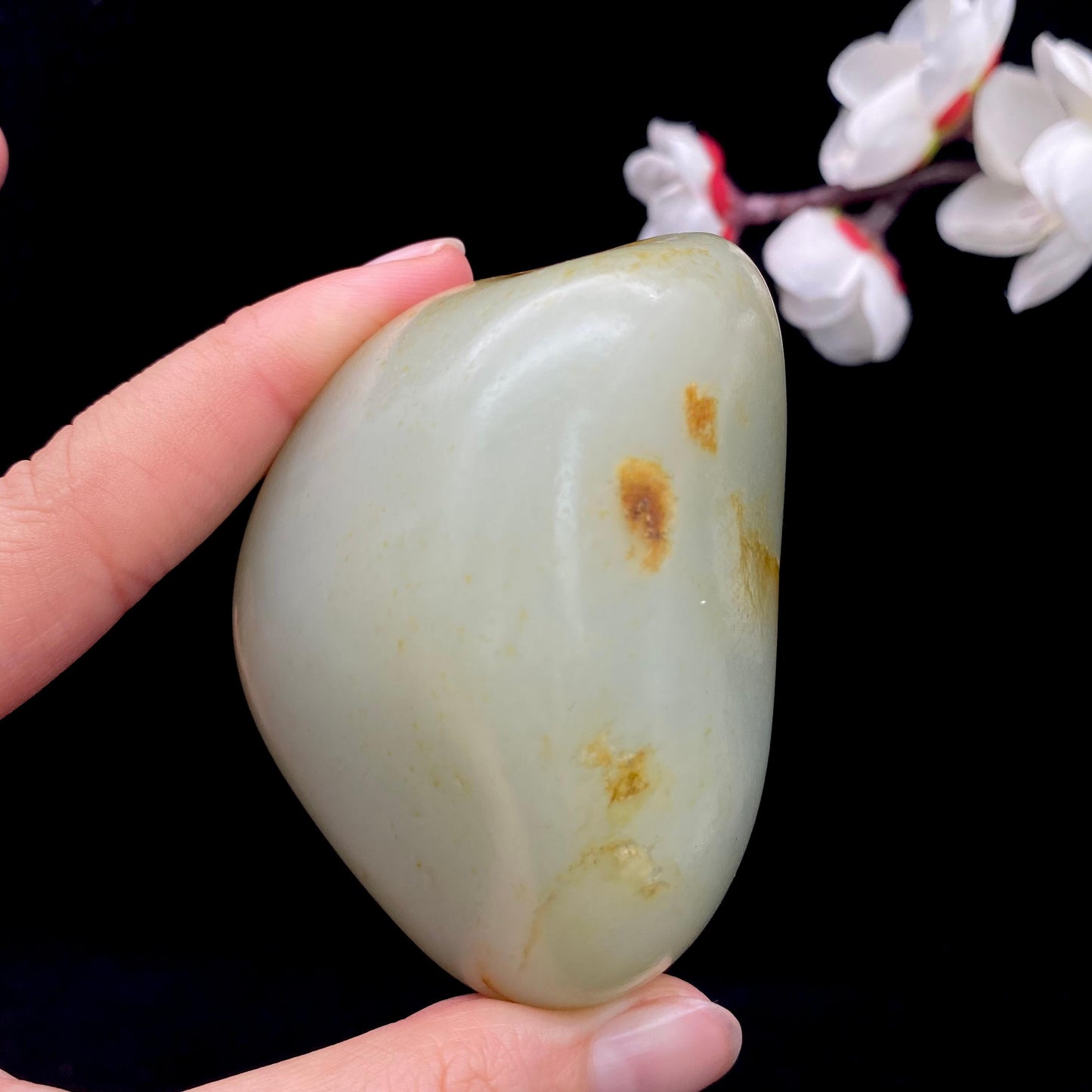 和田玉聚黄皮籽料原石(166g)