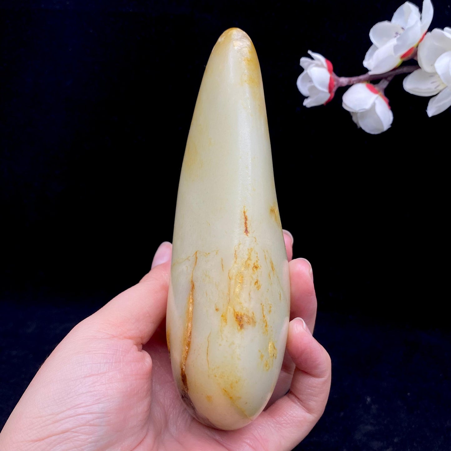 和田玉洒金皮籽料原石(562.3g)