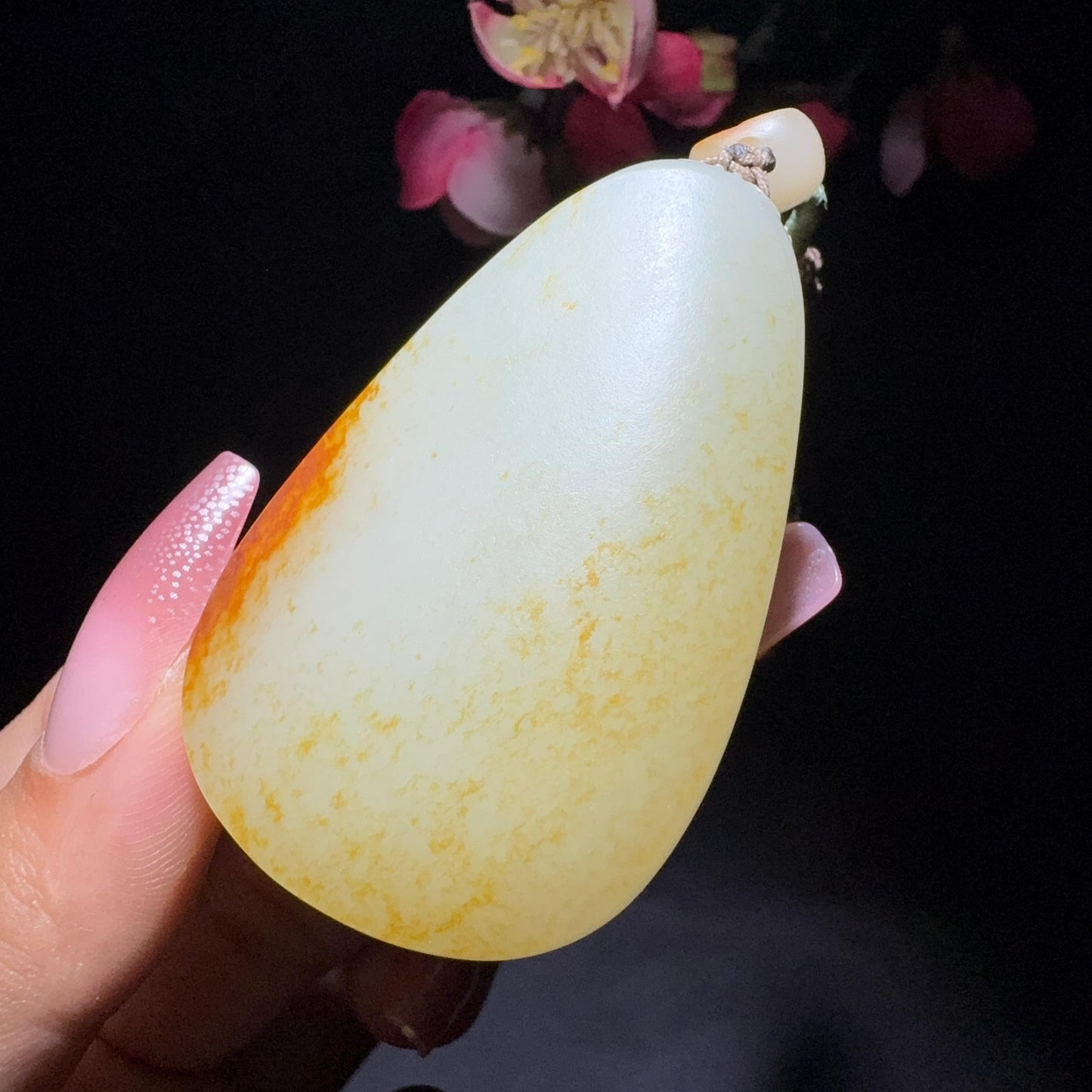 和田玉籽料平安牌挂件(47.2g)