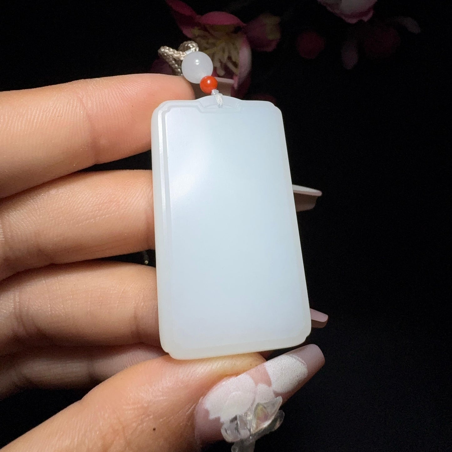 和田玉白玉平安牌(21.2g)