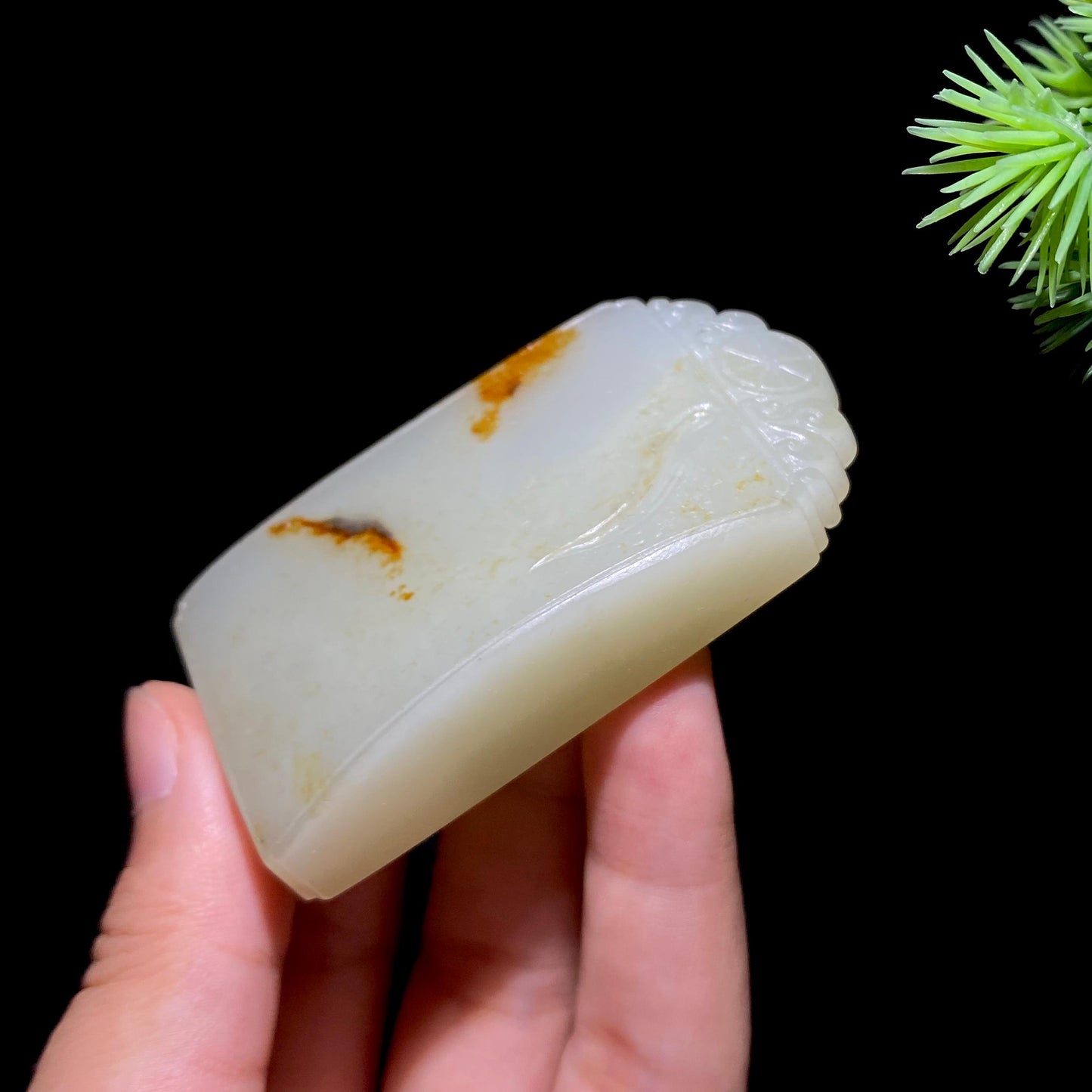 和田玉籽料无事牌(72.6g)