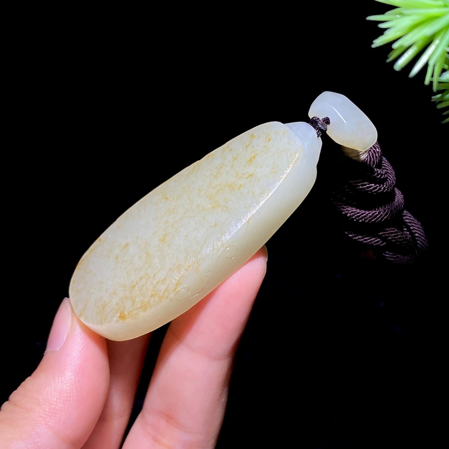 和田玉籽料无事牌(31.4g)