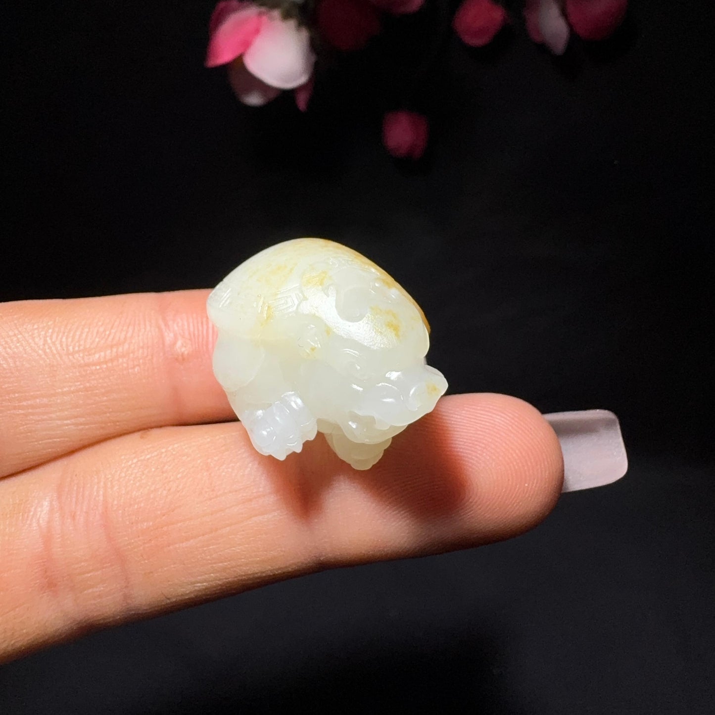 和田玉籽料挂件龙龟(14.5g)