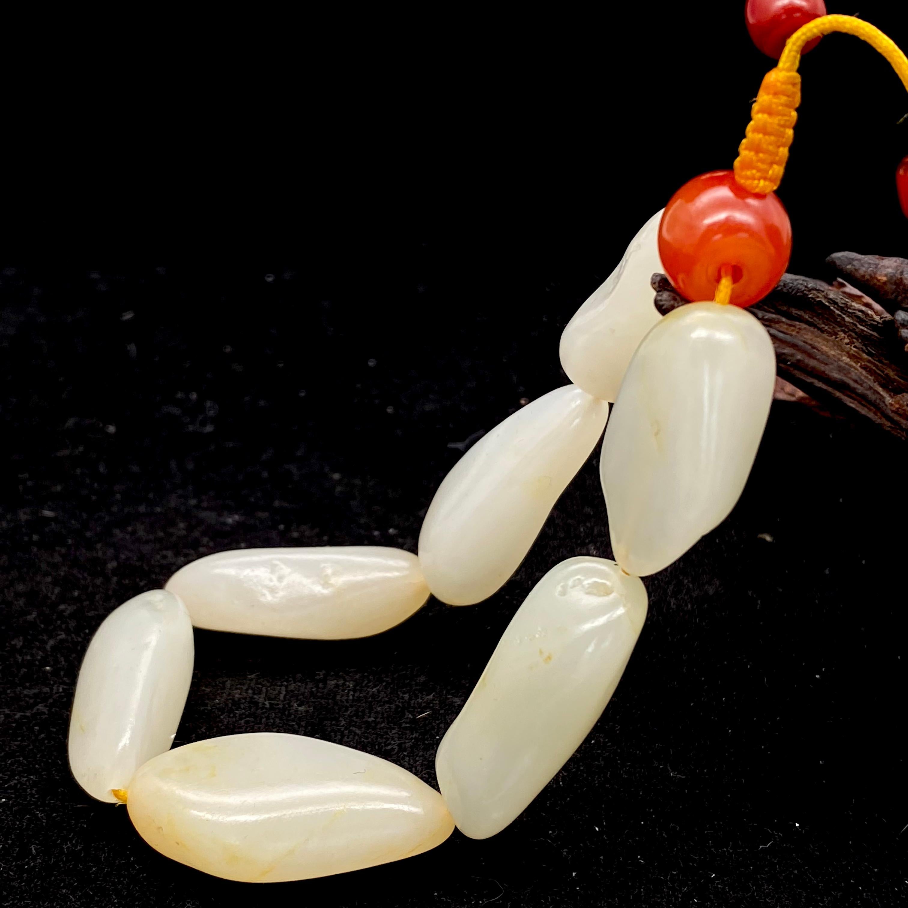 和田玉-白玉【精品手串】(57.8g)